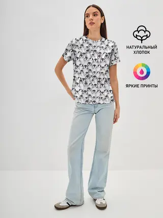 Женская базовая футболка / Пингвинчики