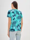 Женская базовая футболка / ТРОПИЧЕСКИЕ ПАЛЬМЫ.