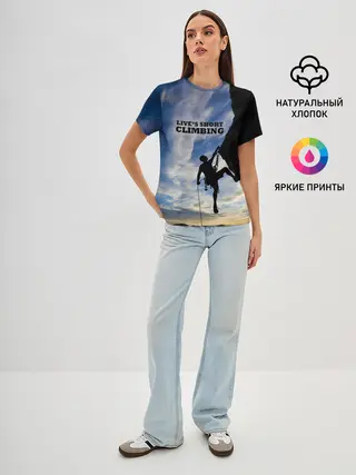 Женская базовая футболка / climbing