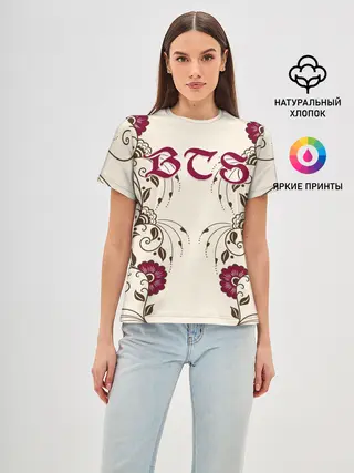 Женская базовая футболка / BTS