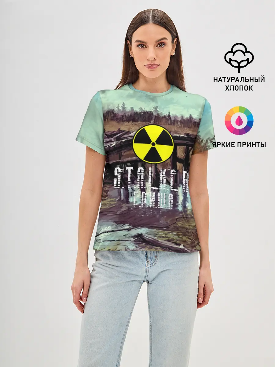 Женская базовая футболка / S.T.A.L.K.E.R ГРИША