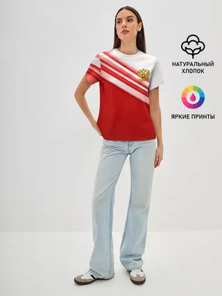 Женская базовая футболка / RUSSIA SPORT