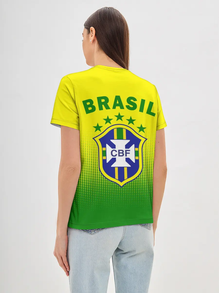 Женская базовая футболка / Сборная Бразилии