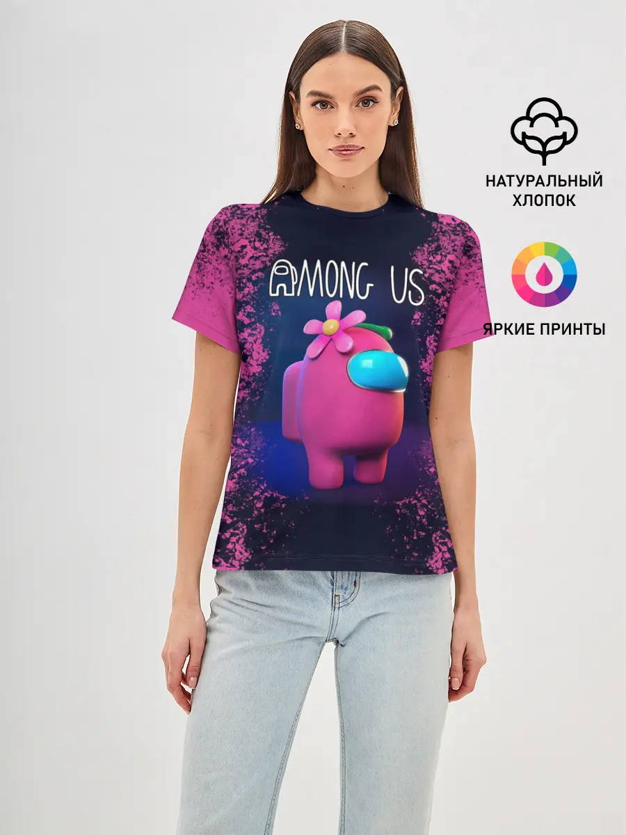 Женская базовая футболка / AMONG US