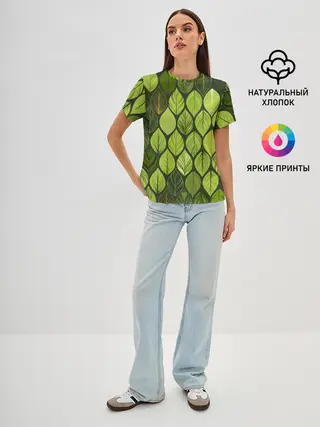 Женская базовая футболка / ЛЕСНАЯ БРОНЯ