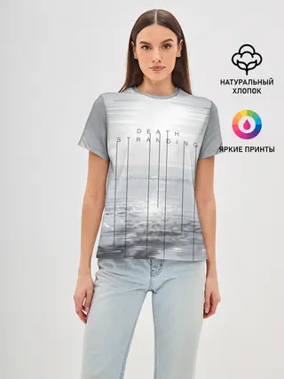 Женская базовая футболка / DEATH STRANDING