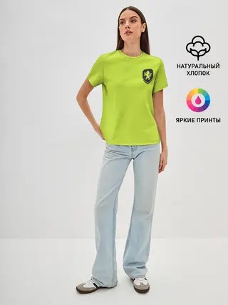 Женская базовая футболка / Форма Чехия гостевая