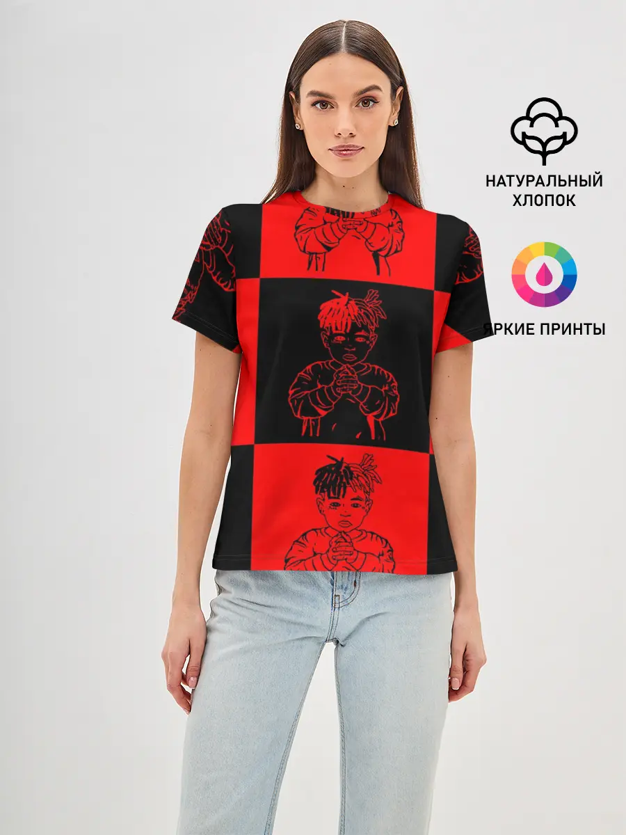 Женская базовая футболка / XXXTENTACION LOVE