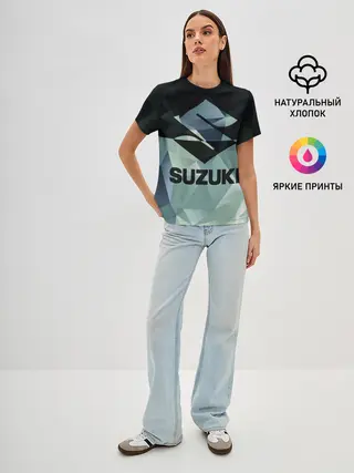 Женская базовая футболка / SUZUKI