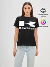 Женская базовая футболка / KAWASAKI | КАВАСАКИ