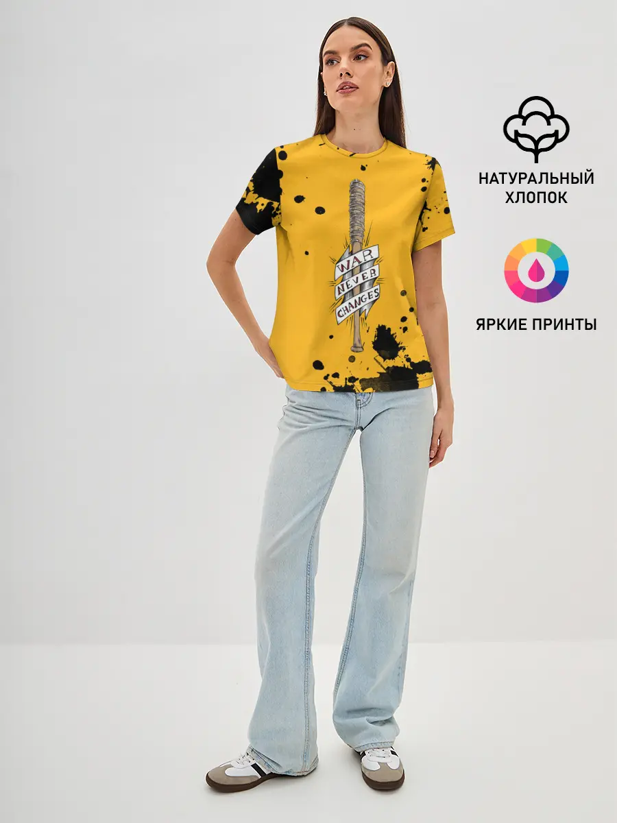 Женская базовая футболка / Война никогда не меняется