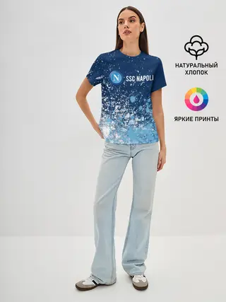 Женская базовая футболка / SSC NAPOLI / Наполи
