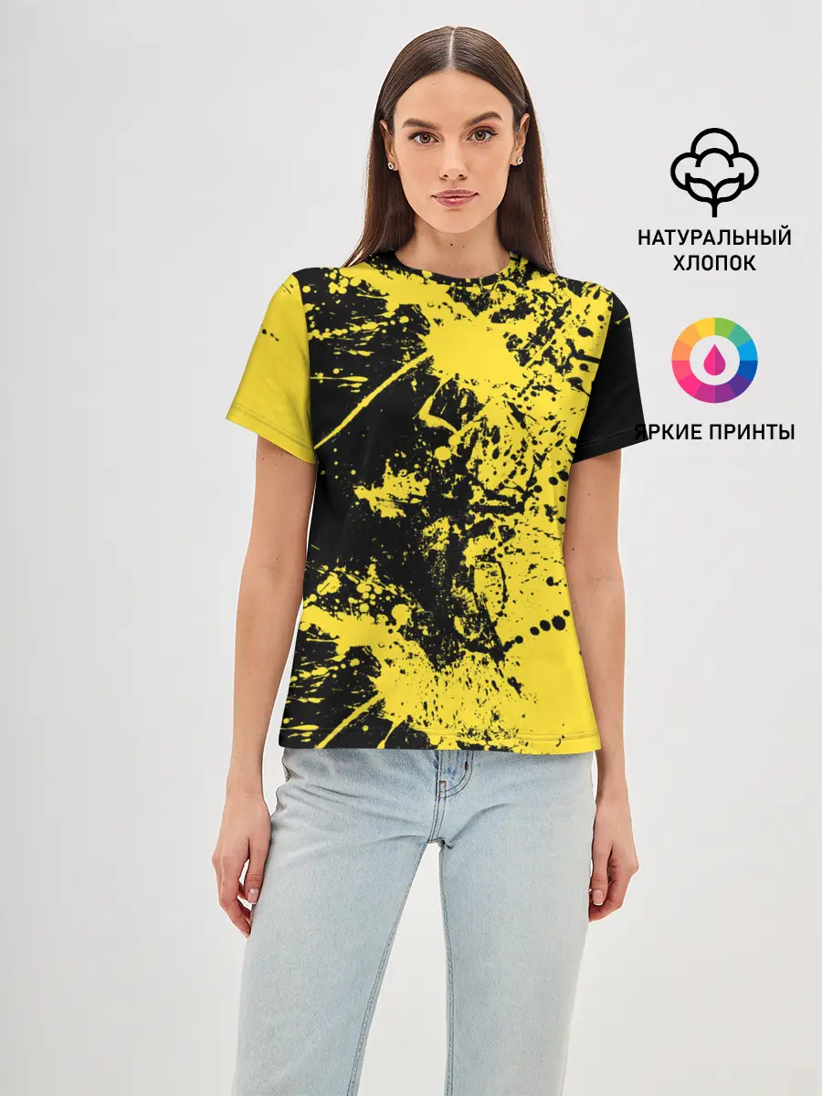 Женская базовая футболка / Ночное солнце