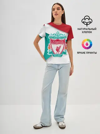 Женская базовая футболка / Ливерпуль формы