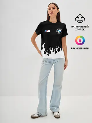 Женская базовая футболка / BMW / БМВ