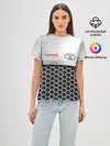 Женская базовая футболка / Toyota | Стальная решетка