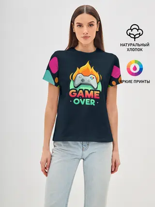 Женская базовая футболка / GamePad Over