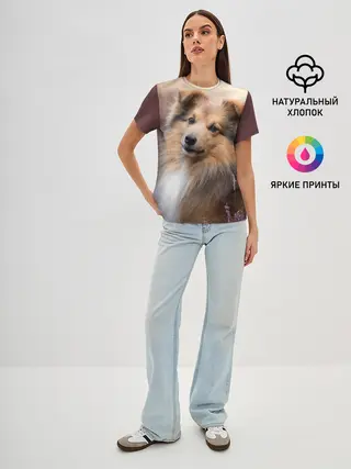 Женская базовая футболка / Шелти