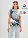 Женская базовая футболка / The great wave off kanagawa