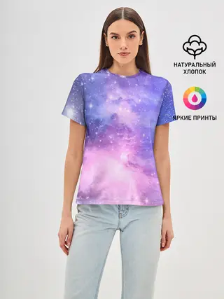 Женская базовая футболка / Галактика