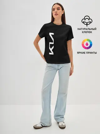 Женская базовая футболка / KIA CARBONE | КИА КАРБОН | LOGO