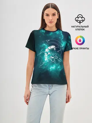 Женская базовая футболка / DEATH STRANDING SPACE