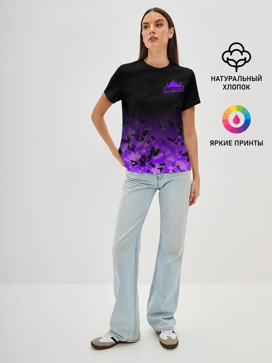 Женская базовая футболка / Fortnite