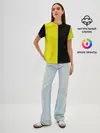 Женская базовая футболка / BLACK YELLOW | ЧЕРНО ЖЕЛТЫЙ