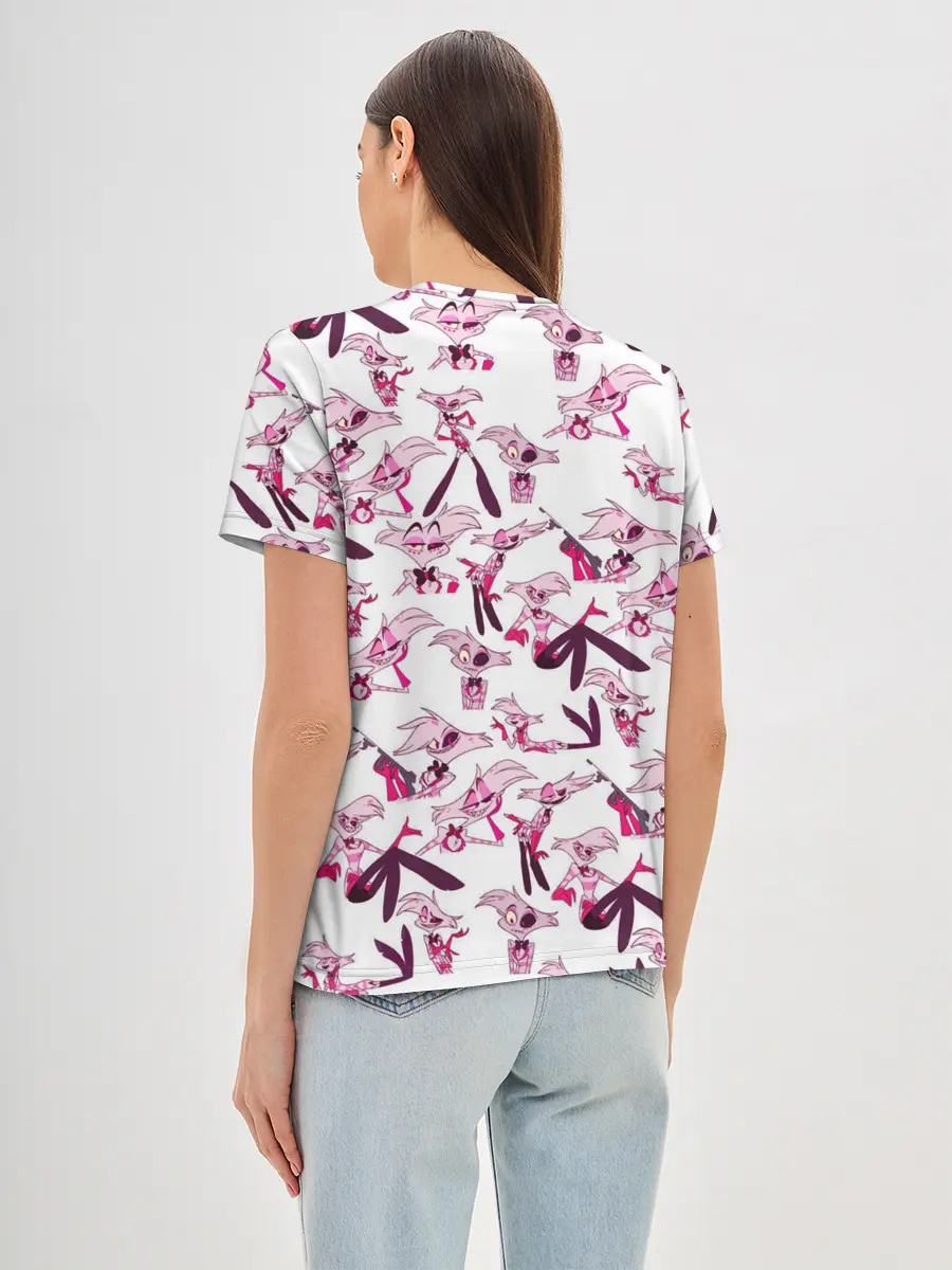 Женская базовая футболка / Hazbin Hotel: Angel Dust