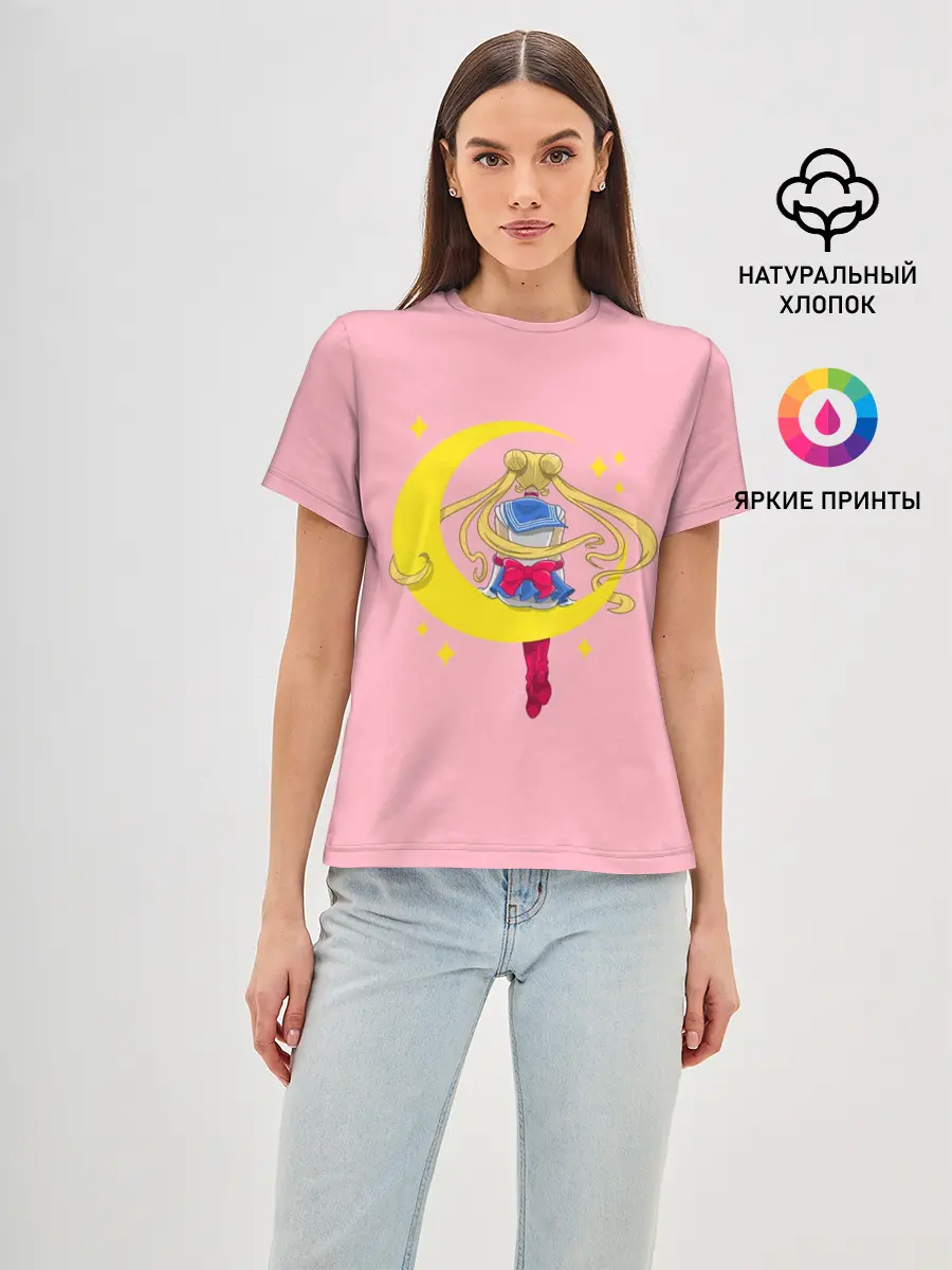 Женская базовая футболка / Sailor Moon