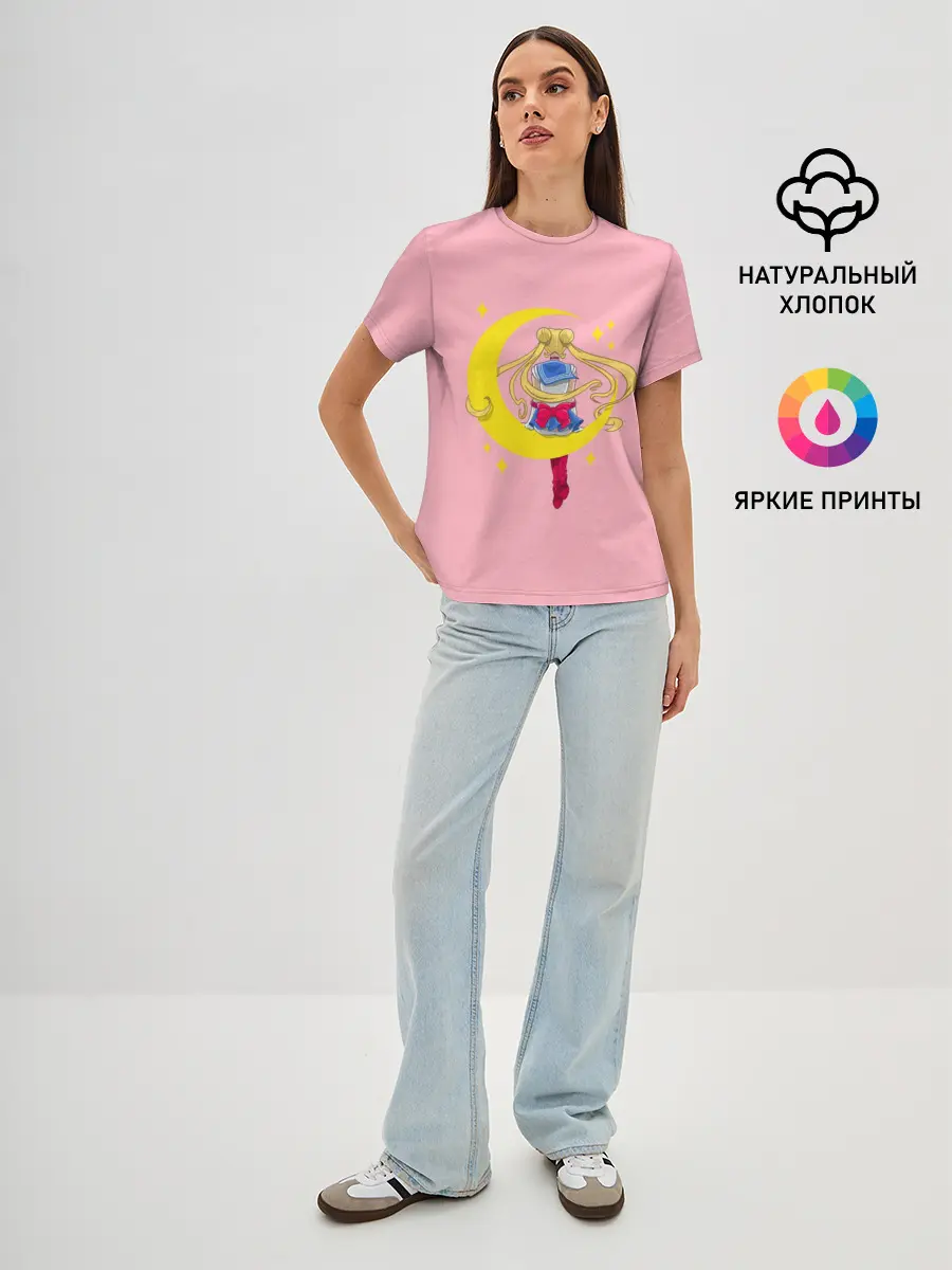 Женская базовая футболка / Sailor Moon