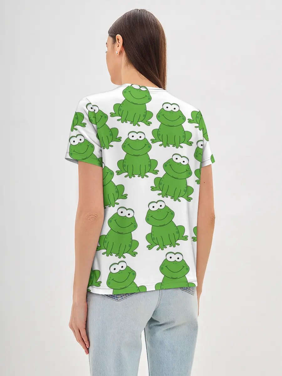 Женская базовая футболка / Лягушки
