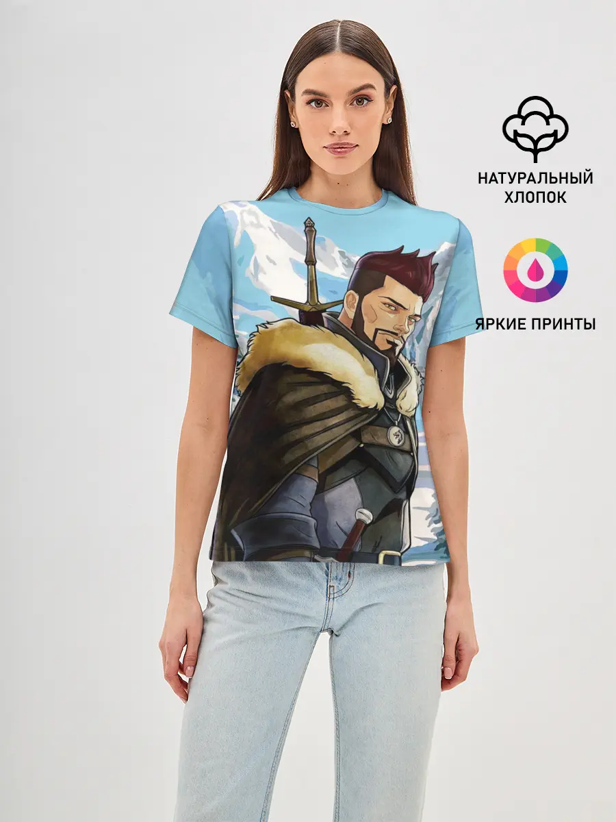 Женская базовая футболка / Весемир, Ведьмак