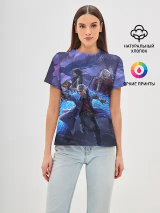 Женская базовая футболка / DEVIL MAY CRY | ДЕВИЛ МАЙ КРАЙ