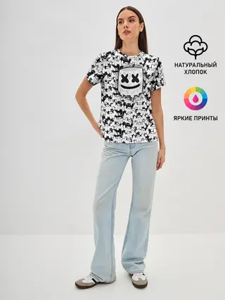 Женская базовая футболка / MARSHMELLO