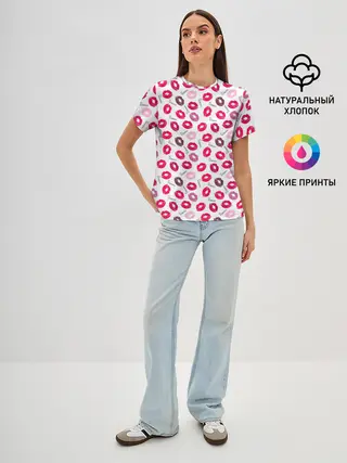 Женская базовая футболка / Поцелуи