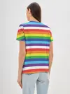 Женская базовая футболка / Радужные полосы