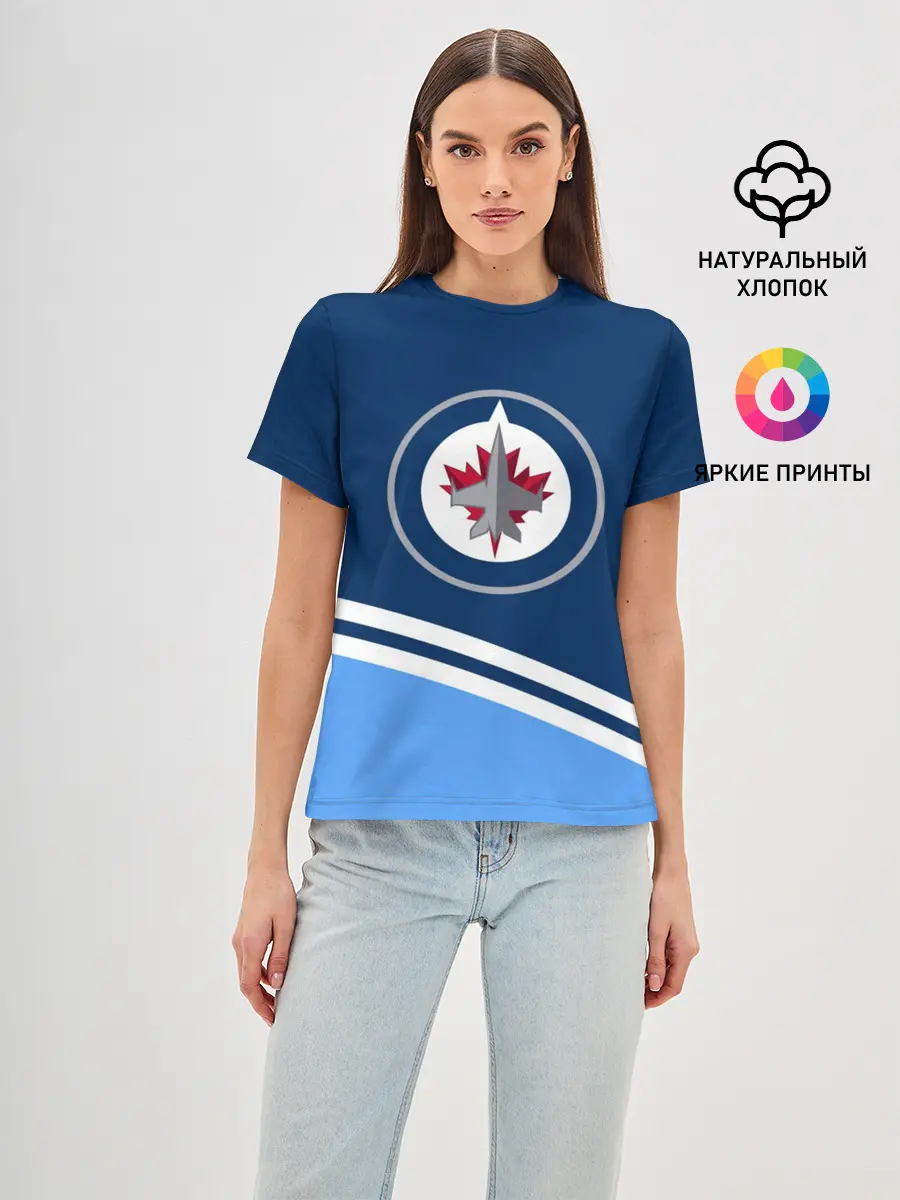 Женская базовая футболка / Виннипег Джетс