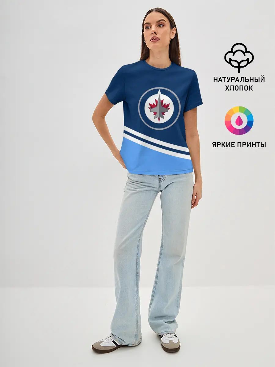 Женская базовая футболка / Виннипег Джетс