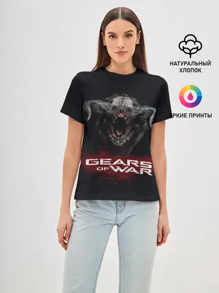 Женская базовая футболка / MONSTER | GEARS OF WAR