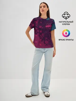 Женская базовая футболка / Niletto - Splash