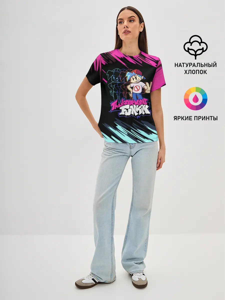 Женская базовая футболка / Friday Night Funkin