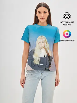 Женская базовая футболка / JENNIE BLACKPINK