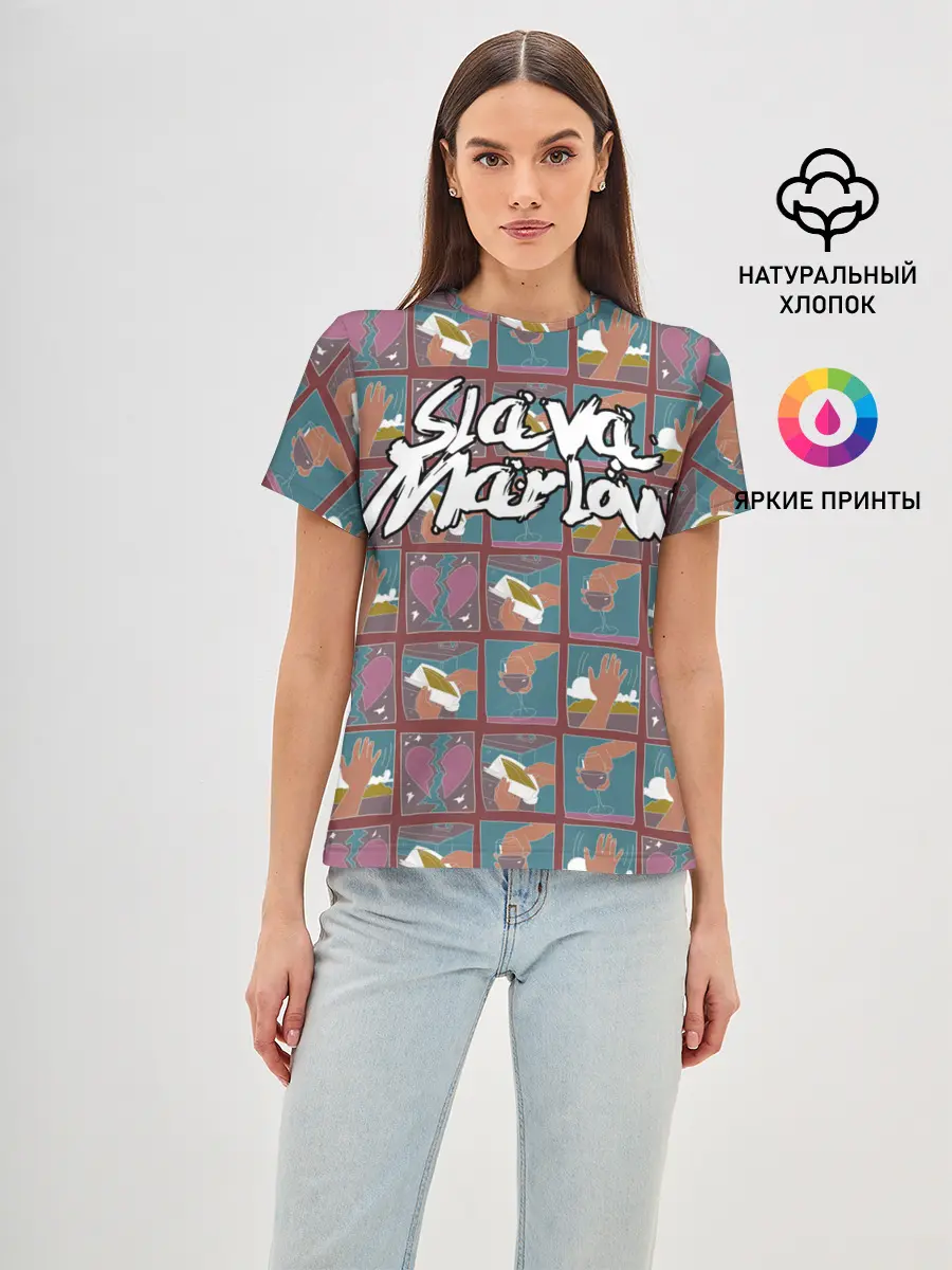 Женская базовая футболка / SLAVA MARLOW