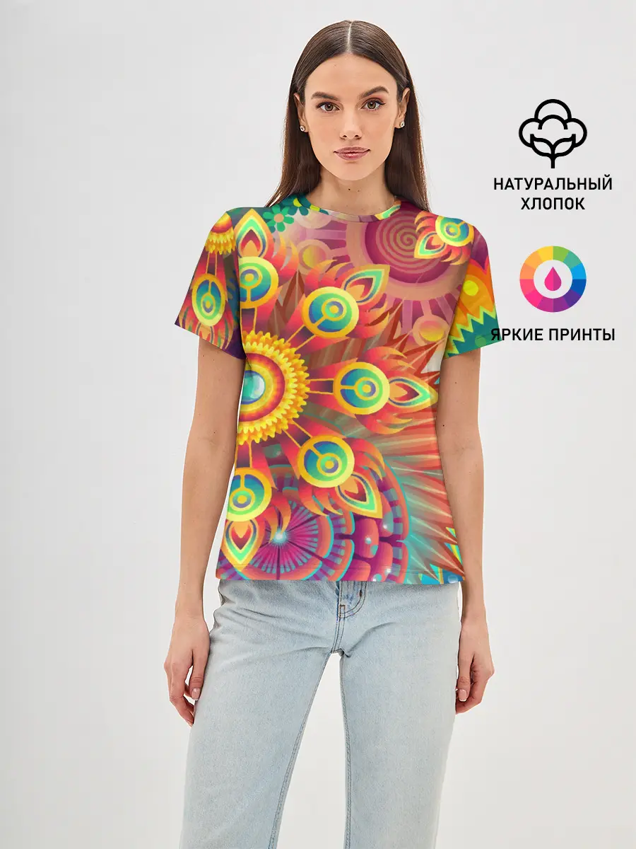 Женская базовая футболка / Тропики