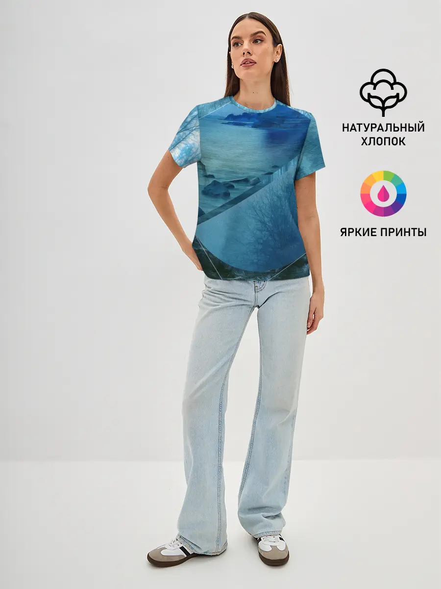 Женская базовая футболка / ОЗЕРО