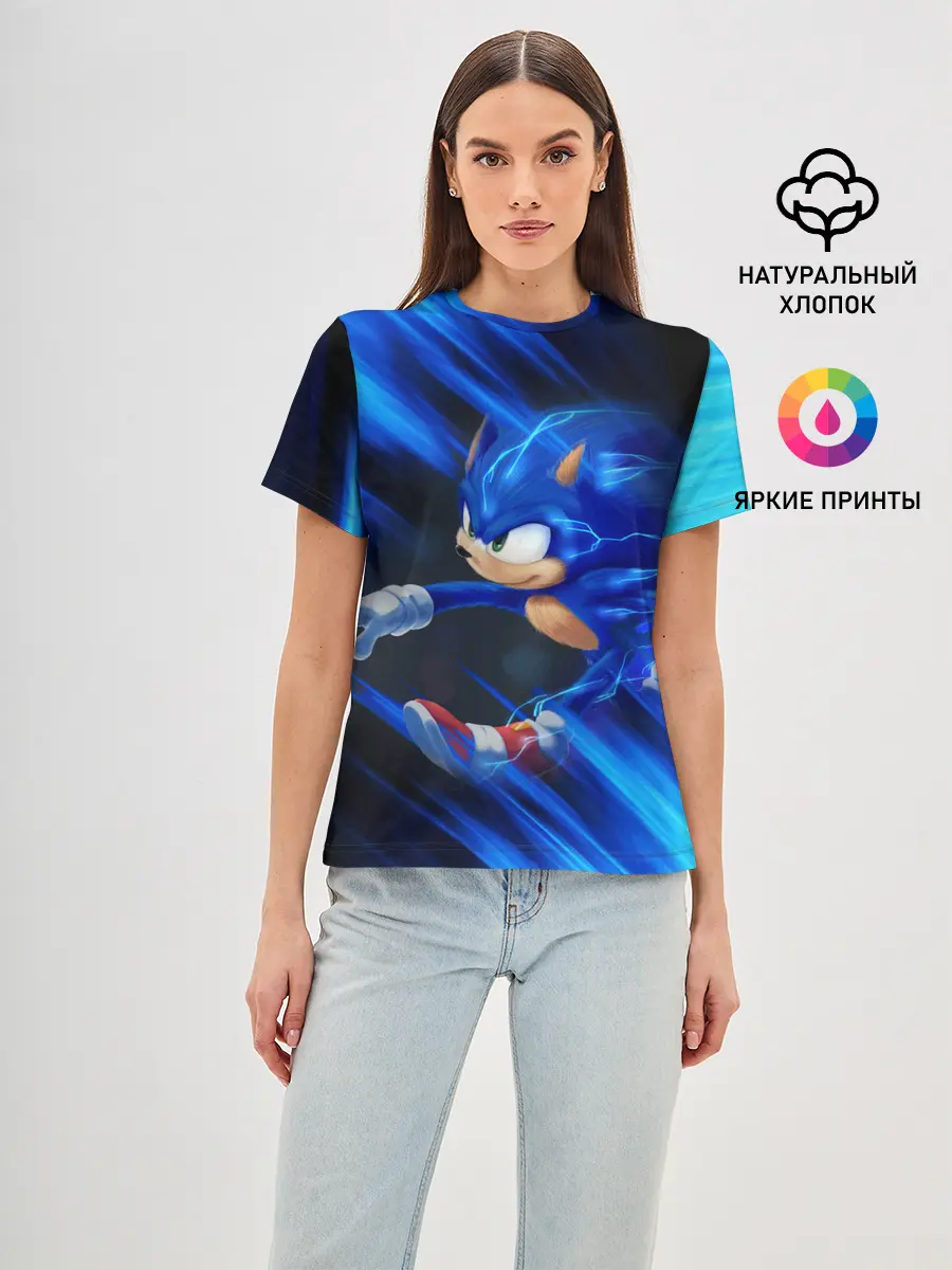 Женская базовая футболка / SONIC | СОНИК