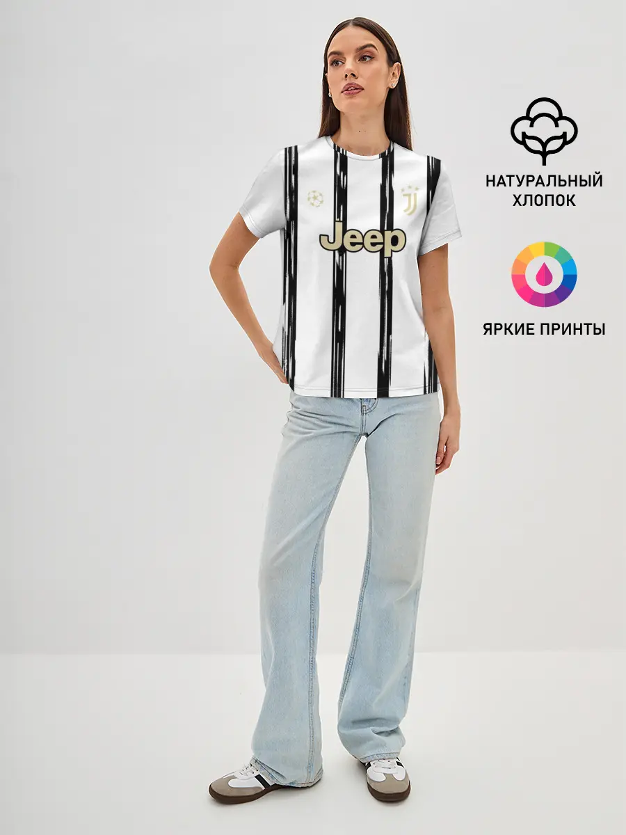 Женская базовая футболка / Juventus | Home Authentic style