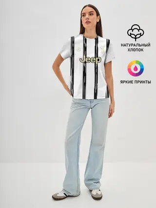 Женская базовая футболка / Juventus | Home Authentic style