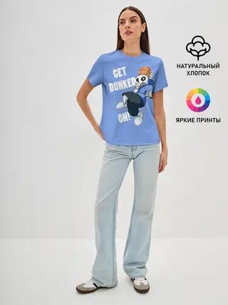 Женская базовая футболка / GET DUNKED